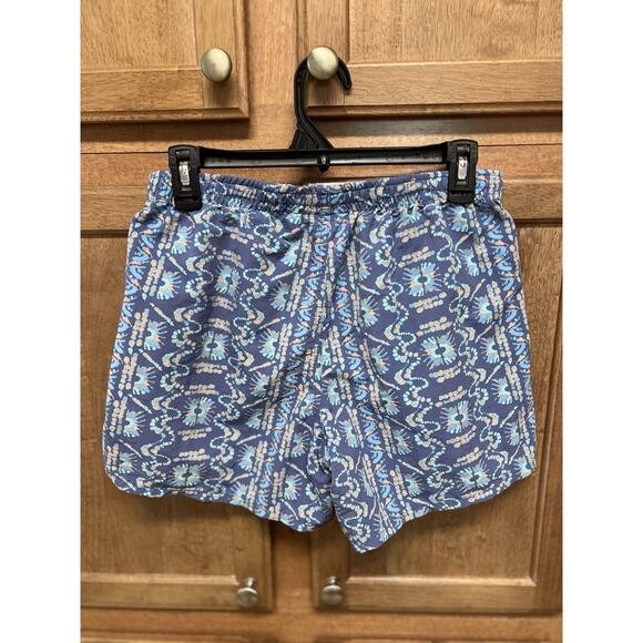 Patagonia Women's Baggies Shorts Size Small, 5 Inch Inseam Blue Pattern - Picture 2 of 5